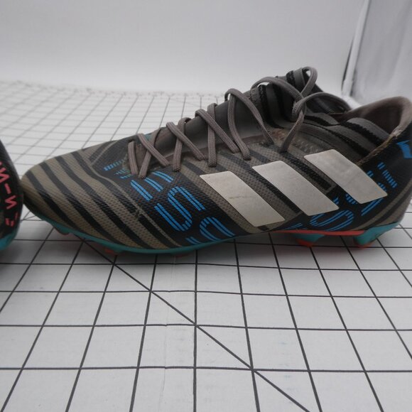 Adidas Nemeziz Soccer Cleats - Size US mens 7 (UK 6-1/2) - Grey/Blue - Picture 7 of 13